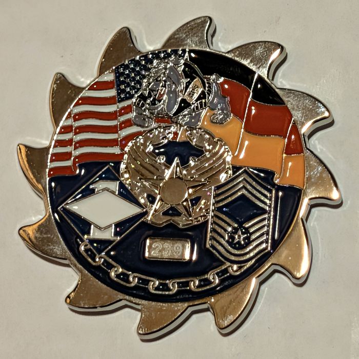 721st Aerial Port Squadron motto coin (Aut Viam Inveniam) - provisional challenge coin reverse