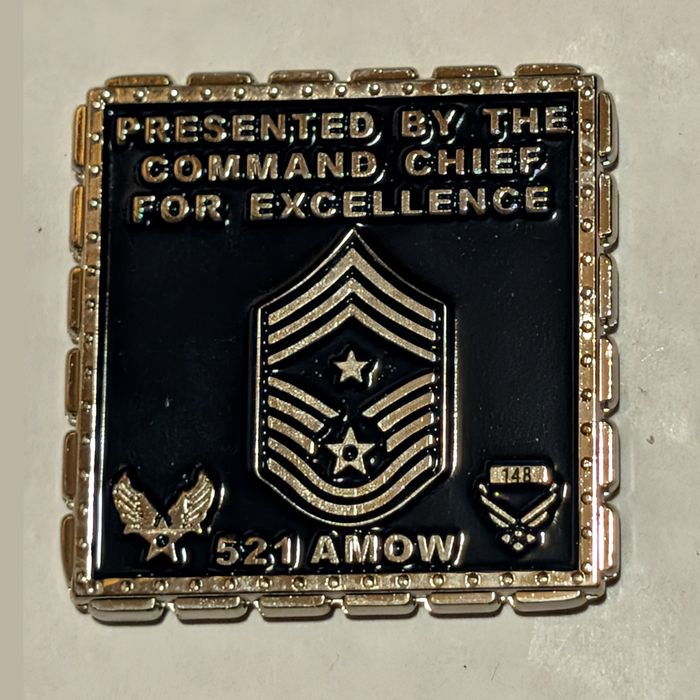 521st Air Mobility Operations Wing / AMS-AMXS multi-unit coin challenge coin reverse