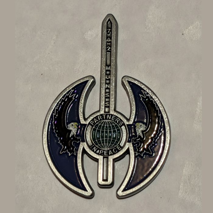 702nd Munitions Support Squadron (702 MUNSS) Vikings challenge coin reverse