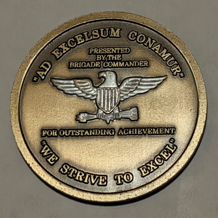 V Corps 12th Commander's Award challenge coin challenge coin reverse