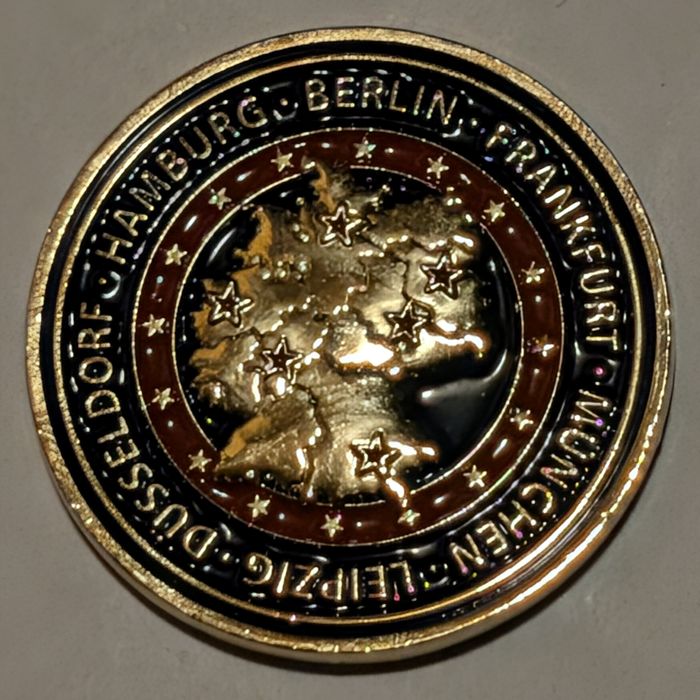 U.S. Diplomatic Missions Germany, America 250th Anniversary challenge coin obverse