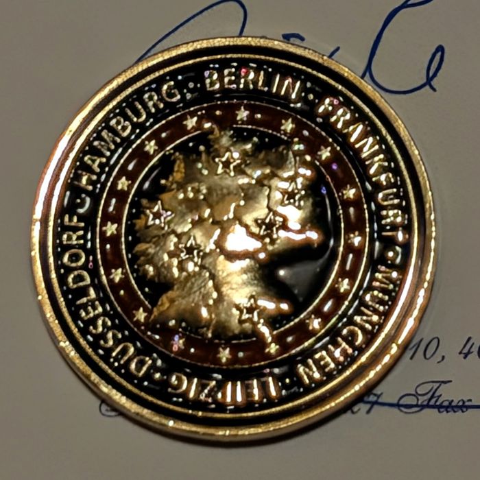U.S. Diplomatic Missions Germany, America 250th Anniversary challenge coin presentation
