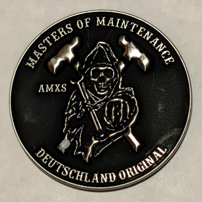 721st AMXS Deutsch / Original coin (provisional) challenge coin reverse