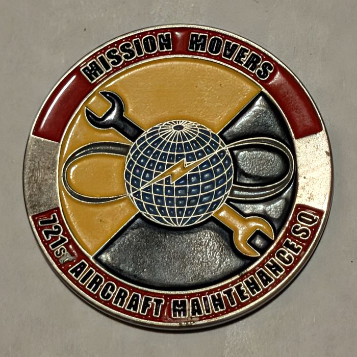 721st AMXS Deutsch / Original coin (provisional) challenge coin obverse