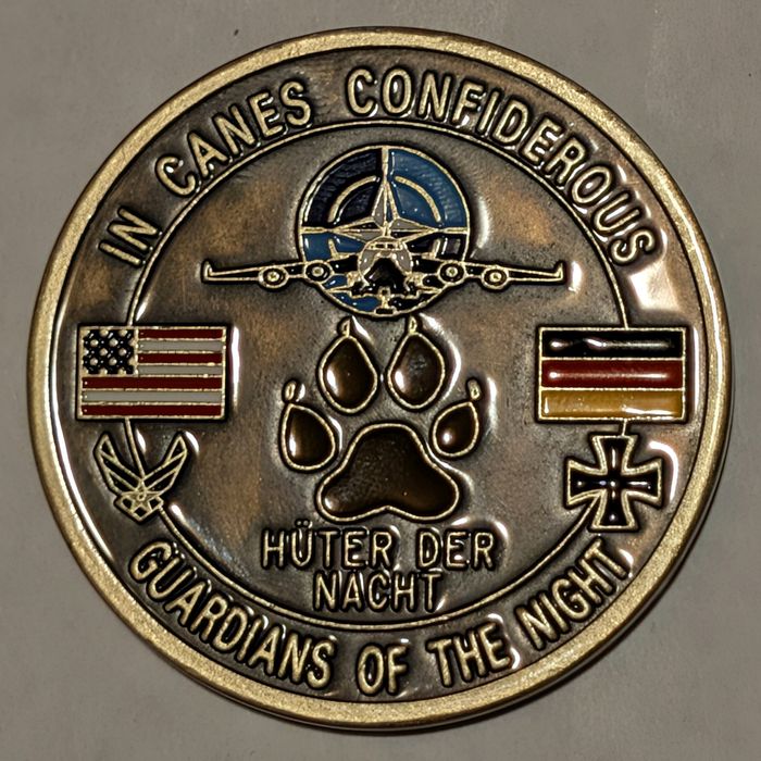 86th Security Forces Squadron Military Working Dog Section (Kennels) challenge coin reverse