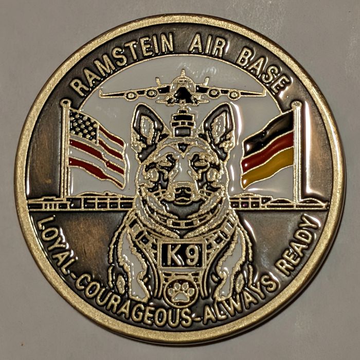 86th Security Forces Squadron Military Working Dog Section (Kennels) challenge coin obverse