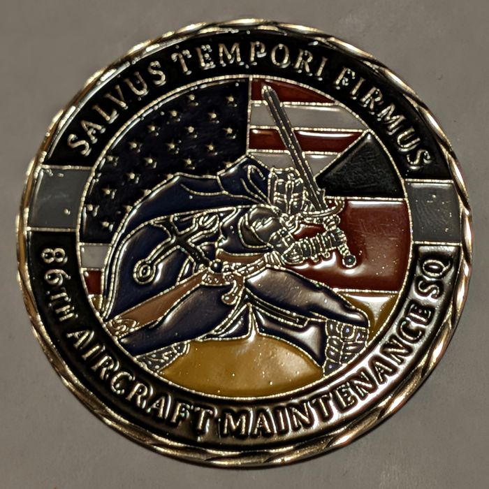 86th Aircraft Maintenance Squadron (86 AMXS) challenge coin obverse