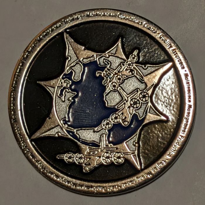 86th Maintenance Operations Squadron (86 MOS) challenge coin reverse