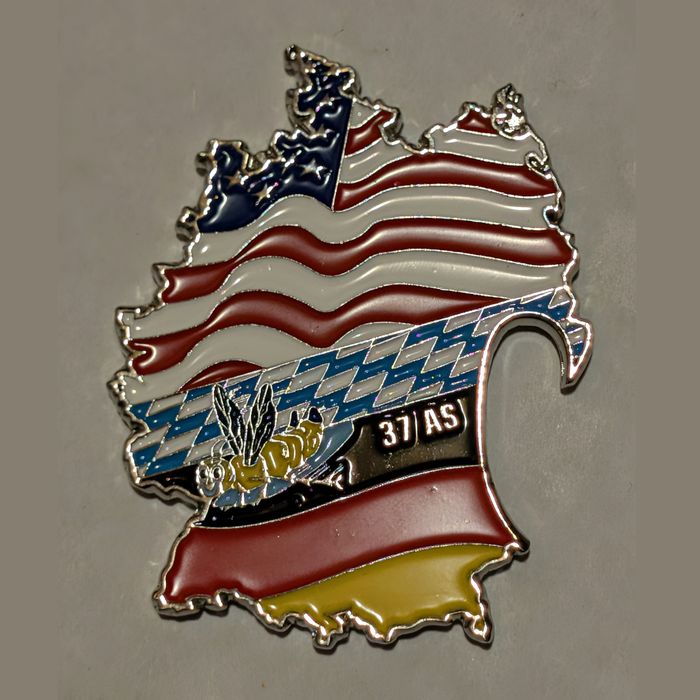 37th Airlift Squadron (37 AS) Ramstein challenge coin obverse