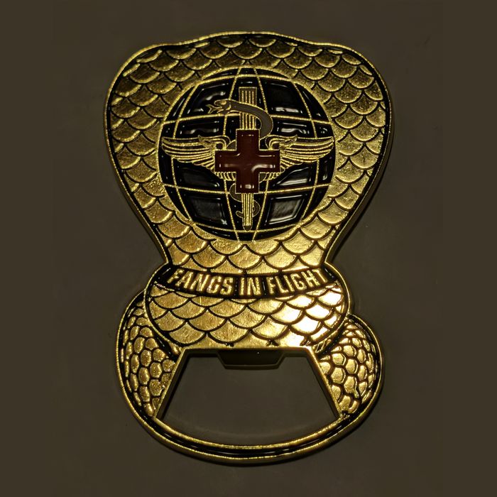 86th Aeromedical Evacuation Squadron Cobra Fangs (provisional) challenge coin reverse