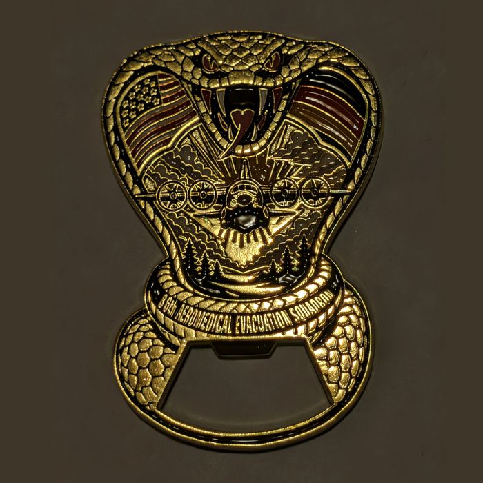 86th Aeromedical Evacuation Squadron Cobra Fangs (provisional) challenge coin obverse