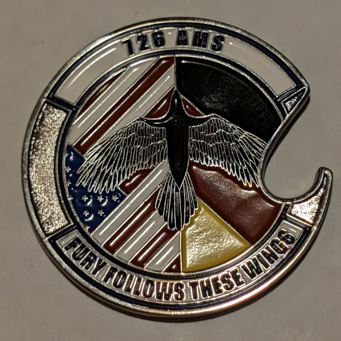 726th Air Mobility Squadron (726 AMS) Spangdahlem challenge coin reverse