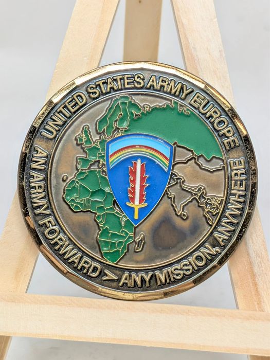 U.S. Army Europe "An Army Forward" Deputy Commanding General challenge coin obverse