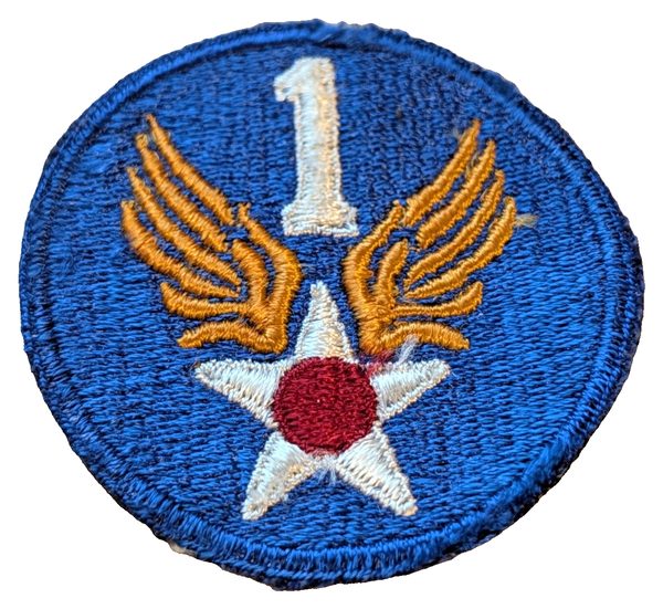 1st Air Force (USAAF WWII-pattern SSI) (full-color) patch