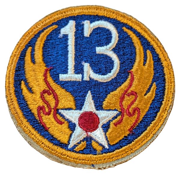 13th Air Force (USAAF WWII-pattern SSI) (full-color) patch