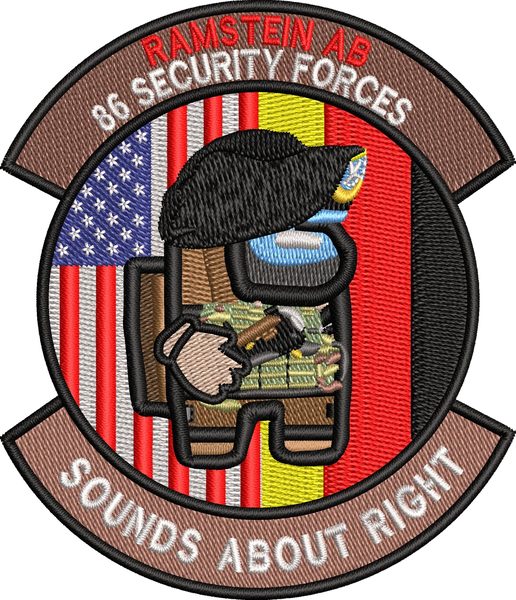 86th Security Forces Squadron - 'Sounds About Right' morale (morale (embroidered, full color)) patch