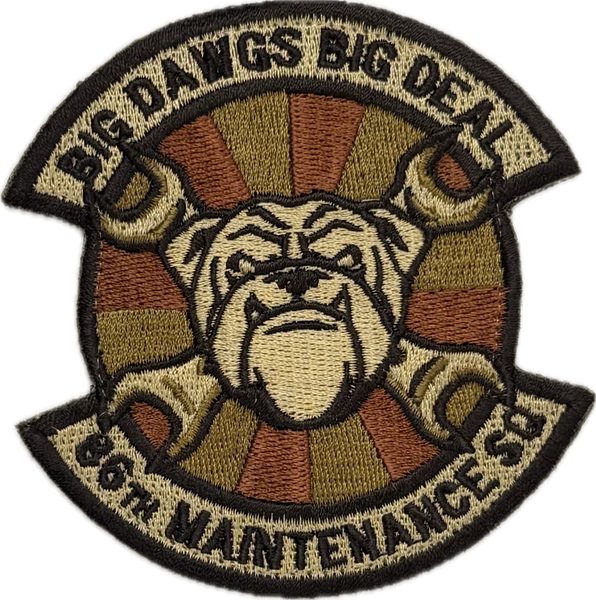 86th Maintenance Squadron - 'Big Dawgs Big Deal' (OCP) (OCP (embroidered)) patch