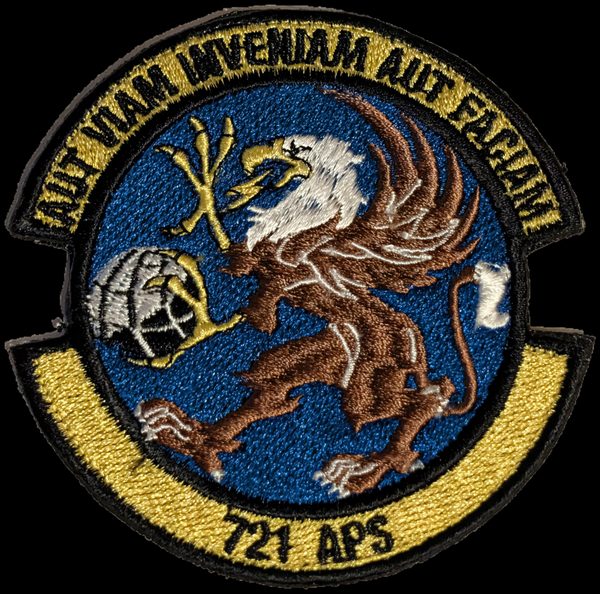 721st Aerial Port Squadron - 'Aut Viam Inveniam Aut Faciam' (full-color (embroidered)) patch
