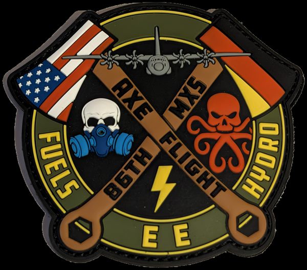 86 MXS - Accessories Flight (AXE Flight) - E&E / Fuels / Hydro (PVC (full color)) patch