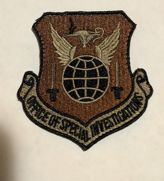 Air Force Office of Special Investigations - command shield (OCP) (OCP (embroidered)) patch