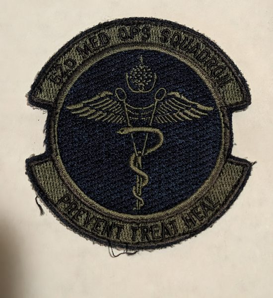 52nd Medical Operations Squadron - 'Prevent Treat Heal' (subdued) (subdued (embroidered)) patch