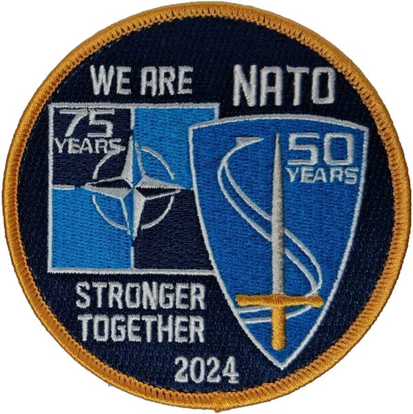 NATO 75 years / AIRCOM 50 years - "We Are NATO, Stronger Together 2024" (commemorative (anniversary)) patch