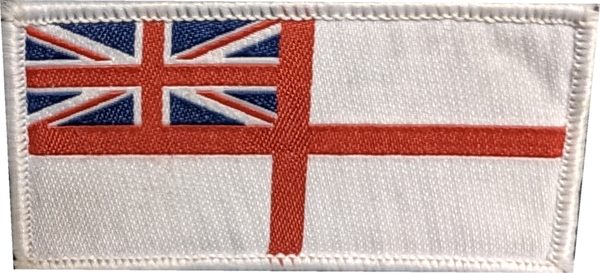 Royal Navy White Ensign flag patch (flag) patch