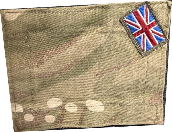Union Jack flag patch on British MTP fabric panel (flag) patch