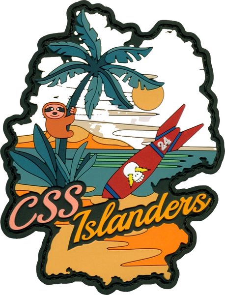 24th Intelligence Squadron Command Support Staff - 'CSS Islanders' PVC (Germany map, sloth, 24 bomb) (morale) patch