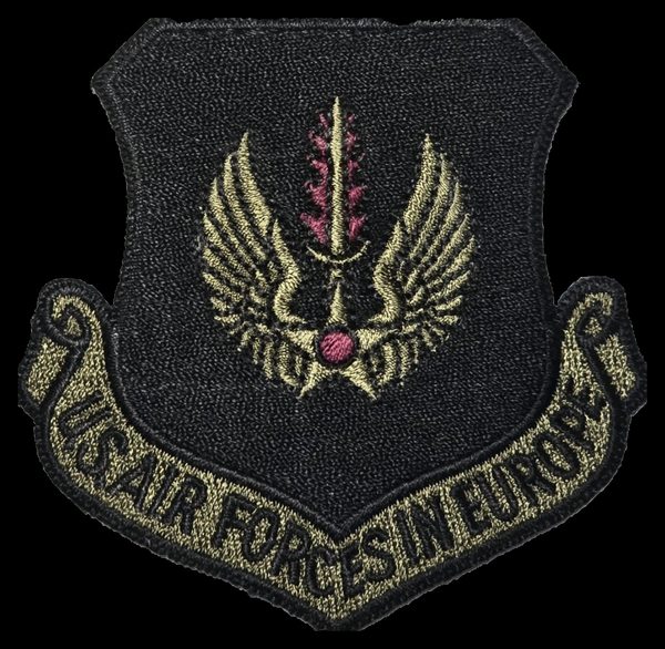 U.S. Air Forces in Europe - command shield (blackout/subdued) (subdued (blackout)) patch