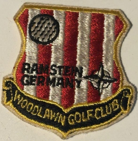 Ramstein AB Woodlawn Golf Club patch - 'Ramstein Germany' (vintage, full color) (full-color (base recreation, vintage)) patch