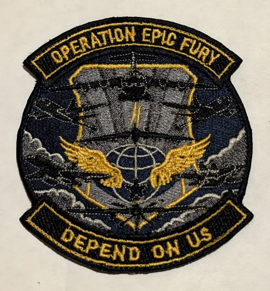 Operation Epic Fury - 'Depend On Us' (full color morale) (morale (embroidered, full color)) patch