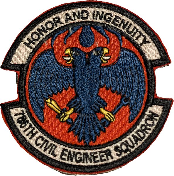 786th Civil Engineer Squadron - 'Honor and Ingenuity' (full color) (full-color) patch