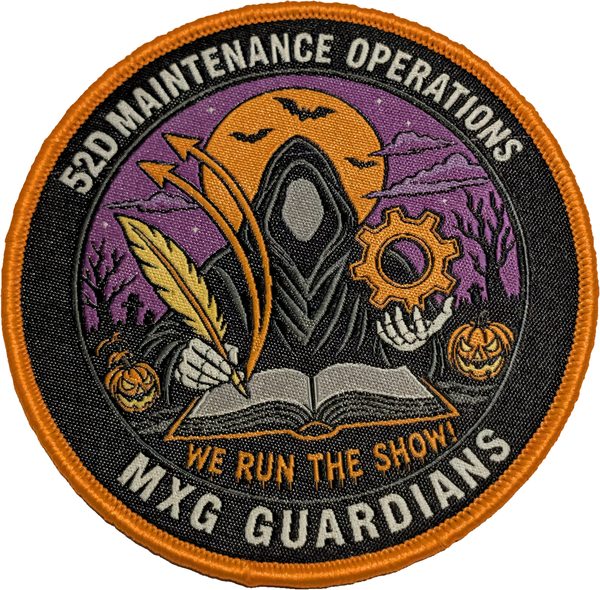 52nd Maintenance Operations - 'MXG Guardians' Halloween (full color morale) (morale) patch