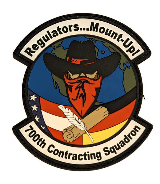700th Contracting Squadron - 'Regulators.Mount-Up!' PVC (PVC) patch