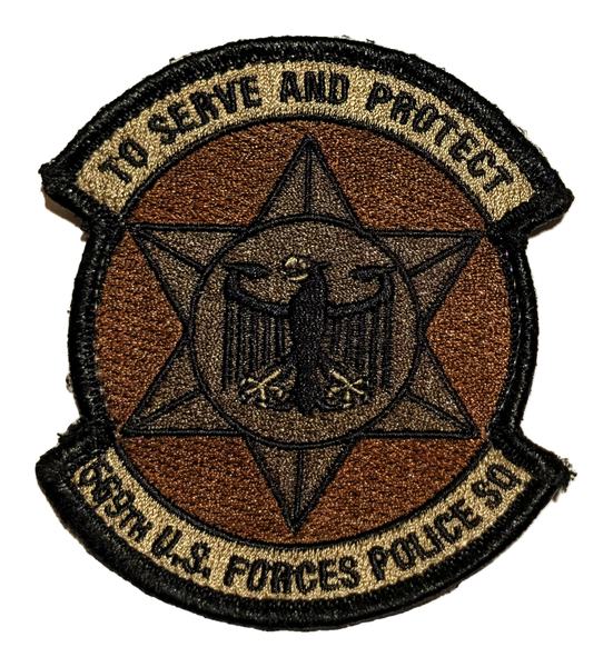 569th U.S. Forces Police Squadron - 'To Serve and Protect' (subdued) (subdued) patch