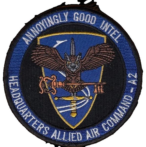 HQ Allied Air Command A2 Intelligence - 'Annoyingly Good Intel' (morale) (morale (embroidered, full color)) patch