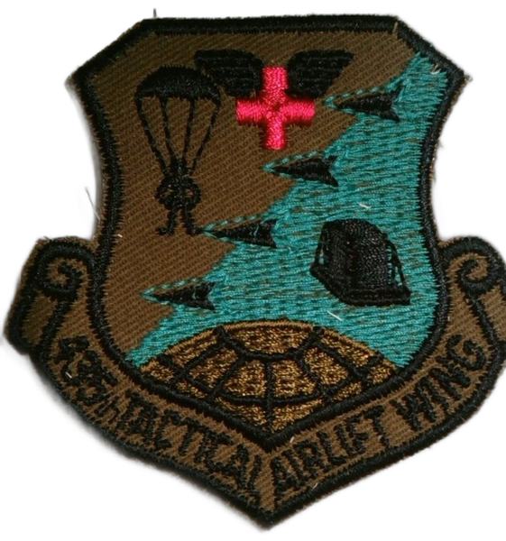 435th Tactical Airlift Wing - '435th TACTICAL AIRLIFT WING' (subdued embroidered) (subdued) patch