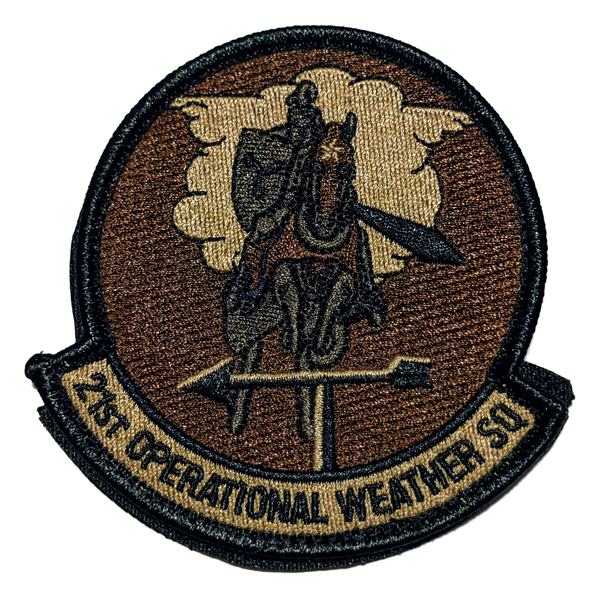 21st Operational Weather Squadron - knight/weather vane (OCP) (OCP) patch