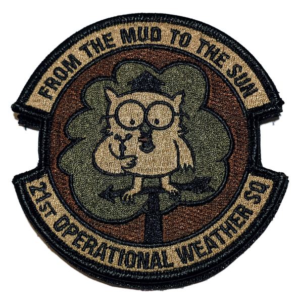 21st Operational Weather Squadron - owl 'FROM THE MUD TO THE SUN' (OCP) (OCP) patch
