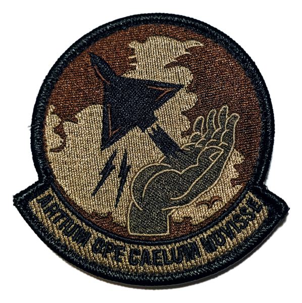 21st Operational Weather Squadron - aircraft/hand 'ALTIUM OPE CAELUM NOVISSE' (OCP morale) (morale) patch