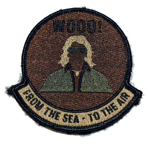 21st Operational Weather Squadron - Ric Flair 'WOOO!' / 'FROM THE SEA - TO THE AIR' (OCP morale) (morale) patch