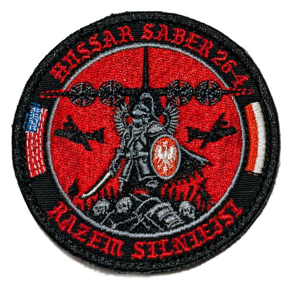 37th Airlift Squadron - Hussar Saber 26-4 / Razem Silniejsi (exercise commemorative) (event (exercise)) patch