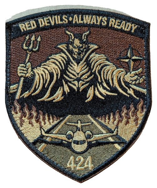 424th Air Base Squadron (Chièvres AB, Belgium) (OCP) patch