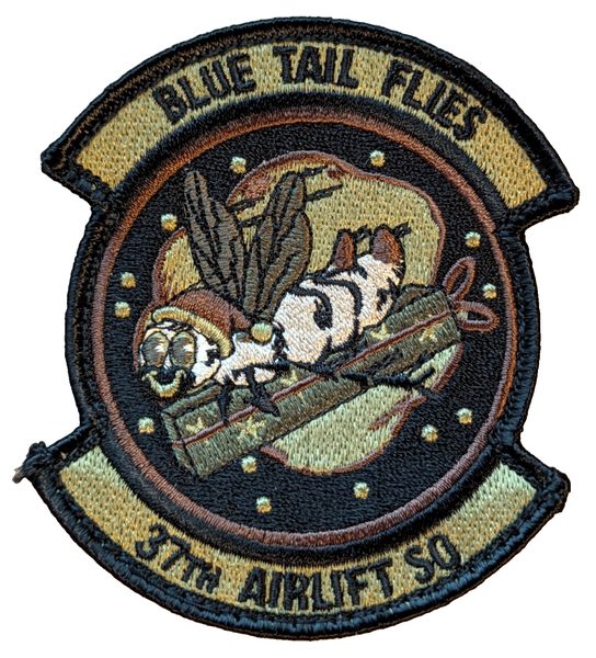 37th Airlift Squadron - Christmas OCP morale variant (morale) patch