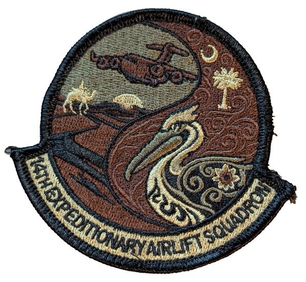 14th Expeditionary Airlift Squadron (JB Charleston) (OCP) patch