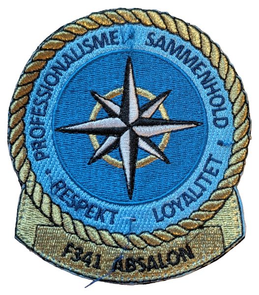 Danish Navy frigate HDMS Absalon (F341) (full-color) patch
