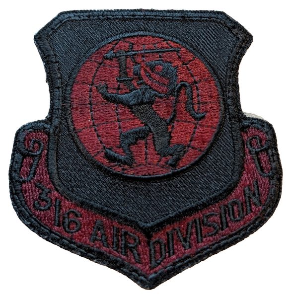 316th Air Division (Ramstein 1985-91) (subdued) patch