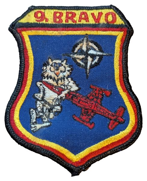 West German military training program, Cold War era ("9. Bravo") (full-color) patch